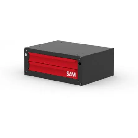 Produktfoto 1 von SAM ETAB-BT150 Schubladen-Werkbank Metall Werkbank L. 603 mm B. 458mm H. 229 mm, Traglast 50kg