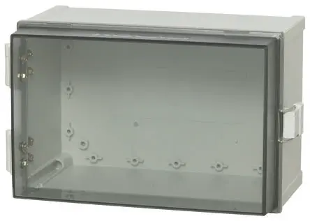 Produktfoto 1 von Fibox CAB Polycarbonat Wandanschlusskasten Hellgrau IP65 Transparente Tür, HxBxT 200 mm, 300 mm x 180 mm