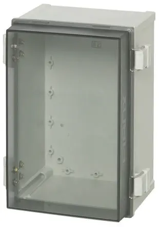 Produktfoto 1 von Fibox CAB Polycarbonat Wandanschlusskasten Hellgrau IP65 Transparente Tür, HxBxT 300 mm, 200 mm x 180 mm
