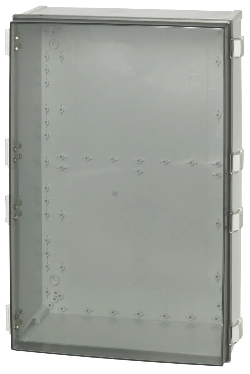 Produktfoto 1 von Fibox CAB Polycarbonat Wandanschlusskasten Hellgrau IP65 Transparente Tür, HxBxT 600 mm, 400 mm x 220 mm