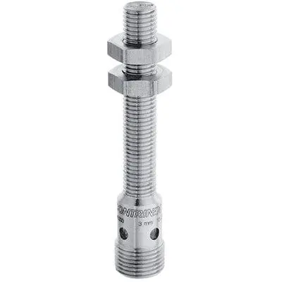 Produktfoto 1 von Contrinex 120253 M8 Induktiver Näherungssensor, Gewinderohr PnP 3 mm, IP69K, IP68