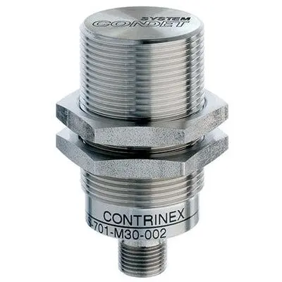 Produktfoto 1 von Contrinex 120253 M30 Induktiver Näherungssensor, Gewinderohr PnP 20 mm, IP69K, IP68