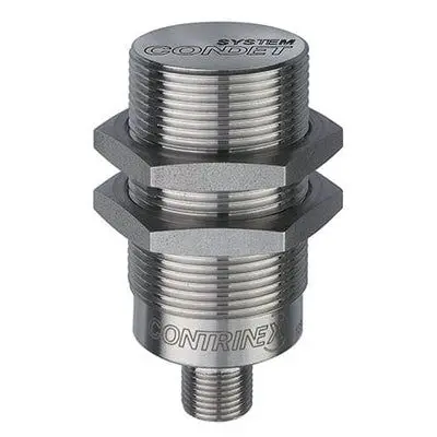 Produktfoto 1 von Contrinex 120253 M30 Induktiver Näherungssensor, Gewinderohr 10 mm, IP68, IP69K