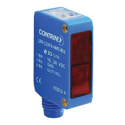 Produktfoto 1 von Contrinex 120254 Kubisch Optischer Sensor, Reflektierend, PnP Ausgang, M8-Steckverbinder