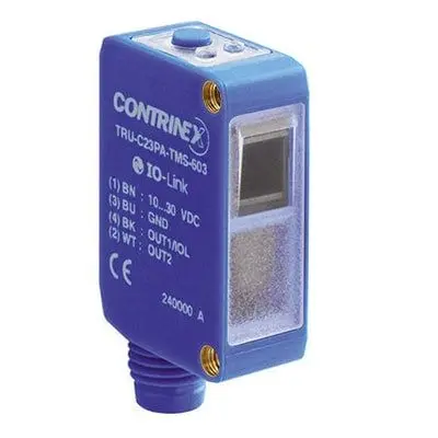 Produktfoto 1 von Contrinex 120254 Kubisch Optischer Sensor, Transparenter Reflex, PnP Ausgang, M8-Steckverbinder
