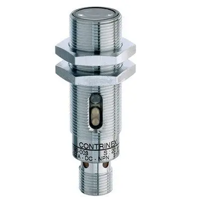 Produktfoto 1 von Contrinex 120254 Zylindrisch Optischer Sensor, Durchgangsstrahl, PnP Ausgang, M12-Stecker