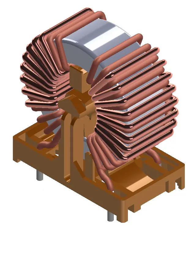 Produktfoto 1 von Bourns 04770X 11 A Gleichtaktdrossel, 2 mH 0.0104 Ω, 125 °C, -25 °C