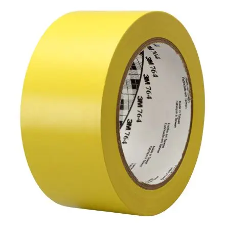 Produktfoto 1 von 3M 764 PVC Vinylband Gelb Typ Bodenmakierung, Stärke 0.125 mm, 2Zoll x 33 m