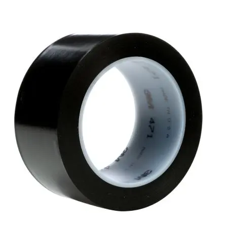 Produktfoto 1 von 3M 471 Vinyl 3M-Gewindebohrer zur Gefahrenmarkierung 766/767 Schwarz Typ Bodenmakierung, Stärke 0.14 mm, 2Zoll x 1296