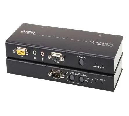 Produktfoto 1 von Aten KVM-Extender USB Verlängerung VGA 200 m 19 Anschlüsse 1 Displays Cat5e