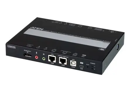 Produktfoto 1 von Aten KVM-Switch 1-Port 1 Videoausgänge DisplayPort 1 Displays USB 3,5-mm-Audiobuchse 4096 x 2160 pixel