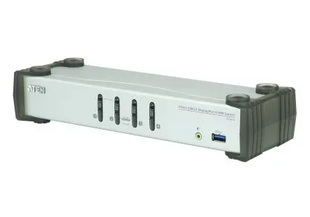 Produktfoto 1 von Aten KVM-Switch 4-Port 5 Videoausgänge DisplayPort 1 Displays USB Stereo 3840 x 2160 pixel