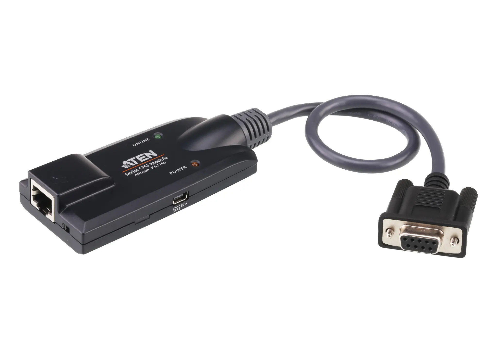 Produktfoto 1 von Aten Adapter RJ45-Feldsteckverbinder DB9 1 Schwarz
