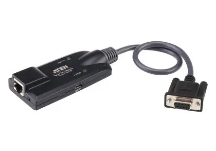 Produktfoto 1 von Aten Adapter RJ45-Feldsteckverbinder DB9 1 Schwarz
