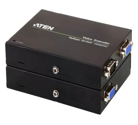 Produktfoto 1 von Aten Verlängerung VGA Video-Extender Cat5, 1920 x 1200 pixel Max., 1 Videoanschlüsse, 150 m Erweiterungsdistanz, 0.24 kg