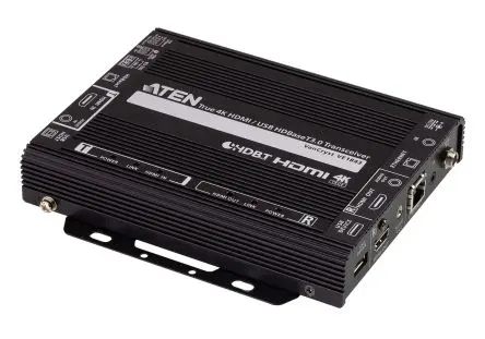 Produktfoto 1 von Aten HDMI Typ A Buchse (schwarz) Verlängerung HDMI Video-Extender Cat6, 4096 x 2160 pixel Max., 1 Videoanschlüsse, 5 m