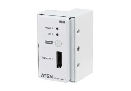 Produktfoto 1 von Aten DisplayPort Verlängerung DisplayPort Video-Extender Cat6, 4096 x 2160 pixel Max., 1 Videoanschlüsse, 40 m