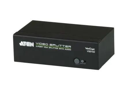 Produktfoto 1 von 3,5-mm-Audiobuchse Aten VGA-Splitter VGA 2-Port Splitter, 1920 x 1440 pixel 1 Videoeingänge 2 Videoausgänge