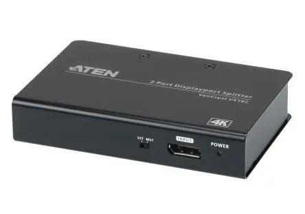 Produktfoto 1 von Aten Video-Splitter DisplayPort 2-Port Splitter, 4096 x 2160 pixel 1 Videoeingänge 2 Videoausgänge