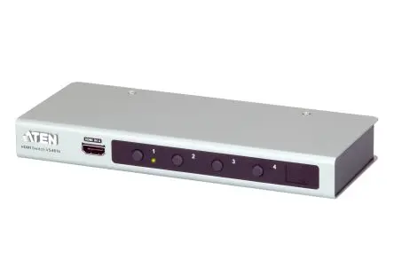 Produktfoto 1 von Aten HDMI-Schalter HDMI 4-Port Schalter, 4096 x 2160 pixel 4 Videoeingänge 1 Videoausgänge