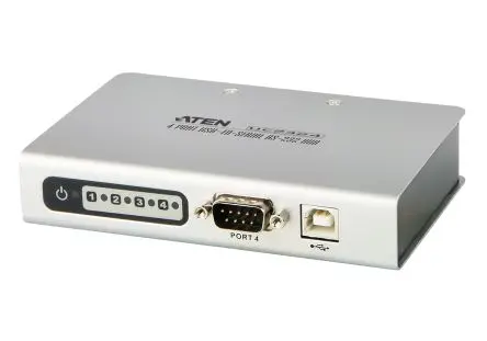 Produktfoto 1 von Aten Schnittstellen-Adapter, USB-Typ B, D-Sub 9-polig, Buchse, Stecker