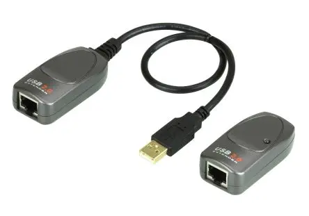 Produktfoto 1 von Aten USB-Extender, 60 m, USB 2.0, Cat5 1-Port