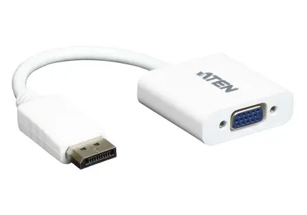 Produktfoto 1 von Aten Adapter 1920 x 1200 pixel, Ausgänge:1, In:DisplayPort, Out:VGA, 18 cm Kabel