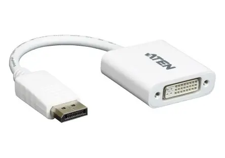 Produktfoto 1 von Aten Adapter 1920 x 1080 pixel, Ausgänge:1, In:DisplayPort, Out:DVI, 18 cm Kabel