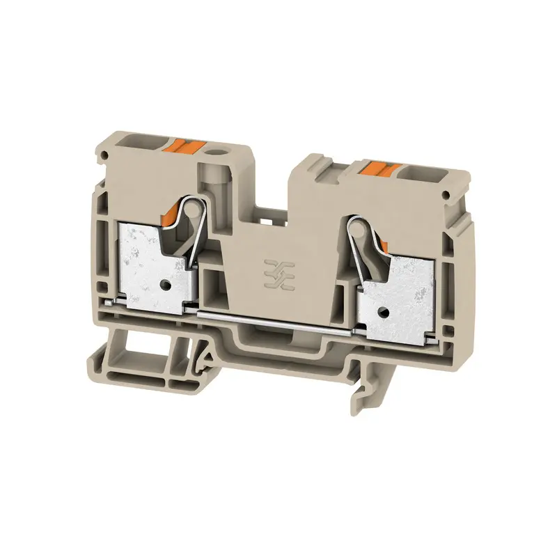 Produktfoto 1 von Weidmüller A2C Anschlussklemmenblock für Durchkontaktierung 1 Dunkelbeige, 10 mm², 1000 V Einsteck-Anschluss IECEx/ATEX