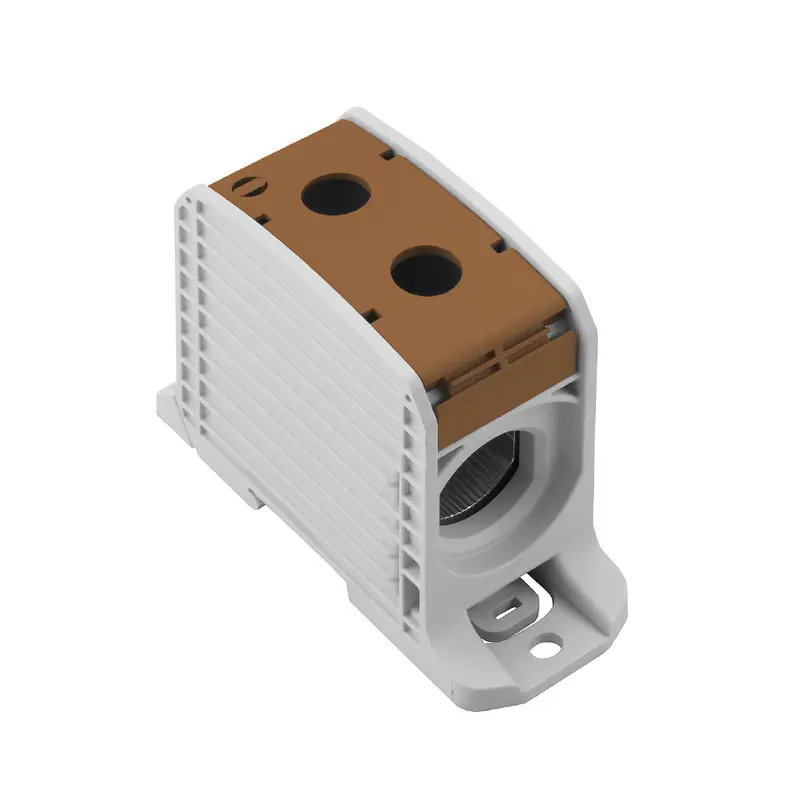 Produktfoto 1 von Weidmüller WPD Verteilereinheit 1 Braun, 300 mm², 1000 V Schraubbefestigung IECEx/ATEX