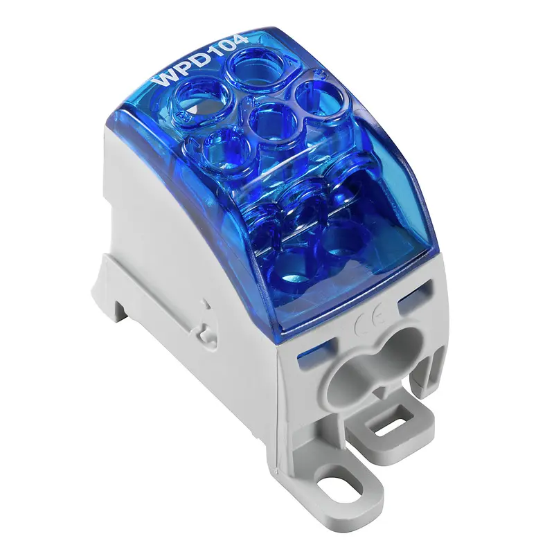 Produktfoto 1 von Weidmüller WPD Verteilereinheit 1 Blau, 25 mm², 1000 V Schraubbefestigung IECEx/ATEX
