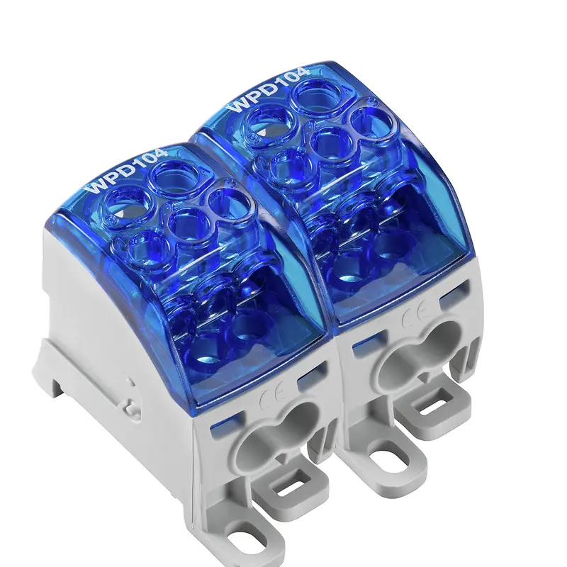 Produktfoto 1 von Weidmüller WPD Verteilereinheit 1 Blau, 1000 V Schraubbefestigung IECEx/ATEX