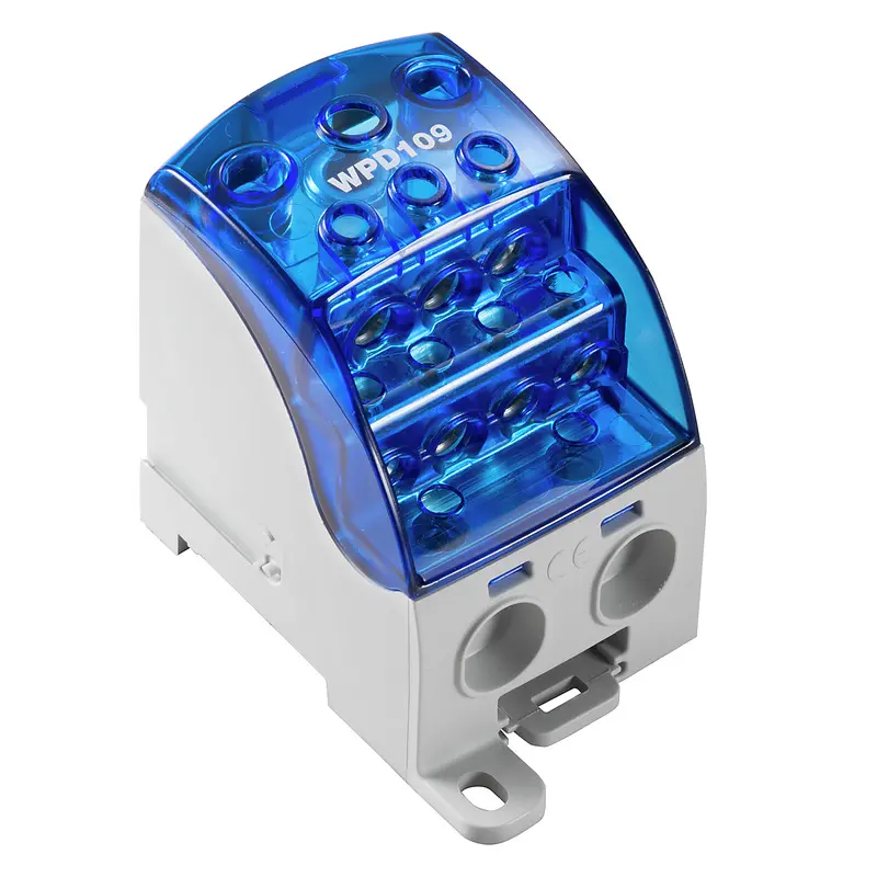 Produktfoto 1 von Weidmüller WPD Verteilereinheit 1 Blau, 1000 V Schraubbefestigung IECEx/ATEX