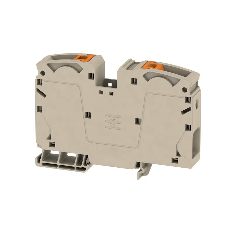Produktfoto 1 von Weidmüller A2C Anschlussklemmenblock für Durchkontaktierung 1 Dunkelbeige, 35 mm², 1000 V Einsteck-Anschluss IECEx/ATEX