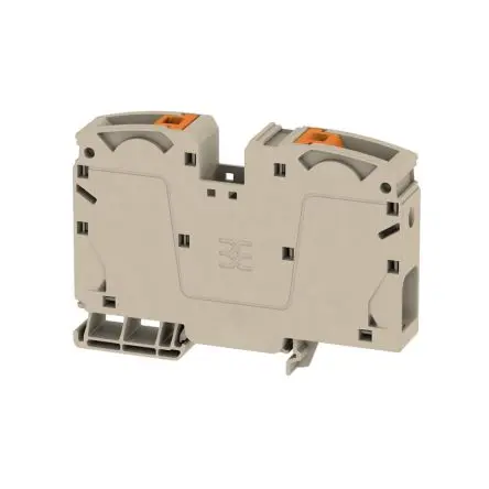 Produktfoto 1 von Weidmüller A2C Anschlussklemmenblock für Durchkontaktierung 1 Dunkelbeige, 35mm², 1000V Einsteck-Anschluss IECEx/ATEX