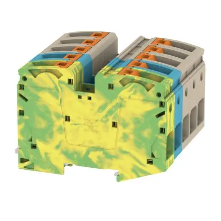 Produktfoto 1 von Weidmüller A2C Anschlussklemmenblock für Durchkontaktierung 1 Dunkelbeige, 35mm², 1000V Einsteck-Anschluss IECEx/ATEX