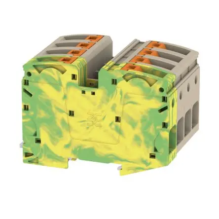 Produktfoto 1 von Weidmüller A2C Anschlussklemmenblock für Durchkontaktierung 1 Dunkelbeige, 35mm², 1000V Einsteck-Anschluss IECEx/ATEX
