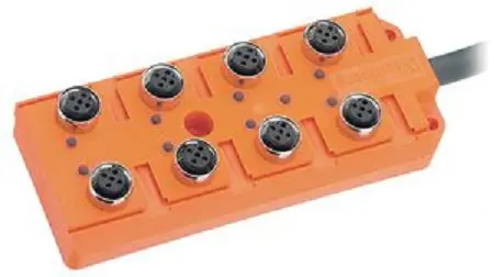Produktfoto 1 von Lumberg Automation 111 Sensor-Box 30V dc 8 Anschlüsse 8 Auslässe M12 Gerade