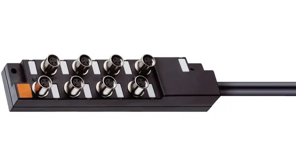 Lumberg Automation ASBM Sensorverteiler 10 → 30V dc 12 Anschlüsse 12 Auslässe M8 Gerade