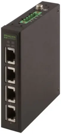 Produktfoto 1 von Murrelektronik Limited 58 Netzwerk-Hub / 100Mbit/s 4, DIN-Hutschiene, 9/48 V dc
