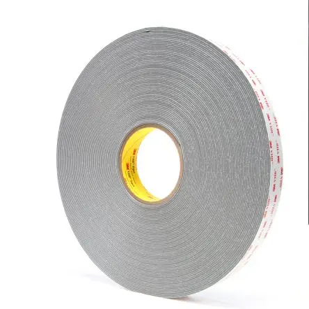 Produktfoto 1 von 3M 4956 700007 Acrylschaum Hochfestes Klebeband, Grau, Stärke 1.6 mm, 19mm x 33 m