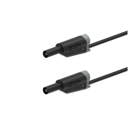 Electro PJP Stecker 12A Stecker / Stecker, Schwarz 50 cm, 1kV