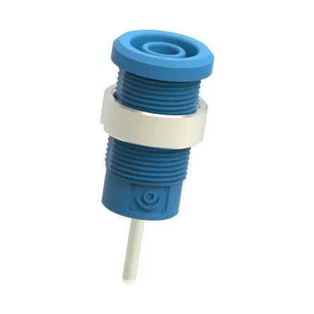 Electro PJP 4 mm Buchse Blau Buchse für Laborstecker, Kontakt Nickel, 1kV 36A Stift