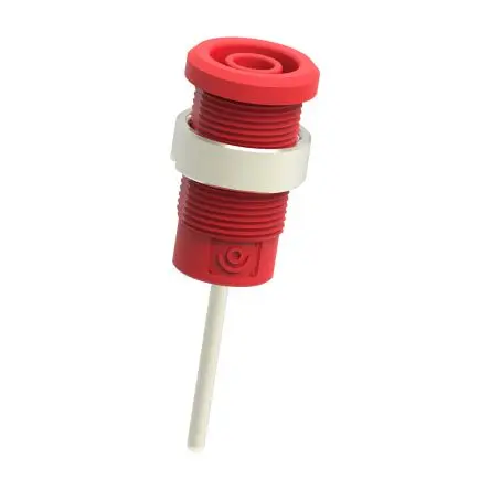 Electro PJP 4 mm Buchse Rot Buchse für Laborstecker, Kontakt Nickel, 1kV 36A Stift