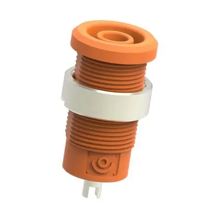 Produktfoto 1 von Electro PJP 4 mm Buchse Rot Buchse für Laborstecker, Kontakt Nickel, 1kV 25A Lot