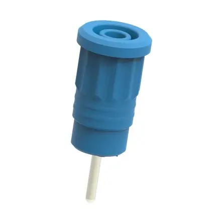 Produktfoto 1 von Electro PJP 4 mm Buchse Blau Buchse für Laborstecker, Kontakt Nickel, 1kV 36A Presssitz