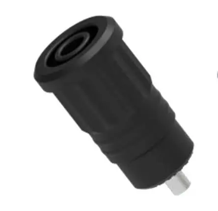 Produktfoto 1 von Electro PJP 4 mm Buchse Schwarz Buchse für Laborstecker, Kontakt Nickel, 1kV 25A Presssitz