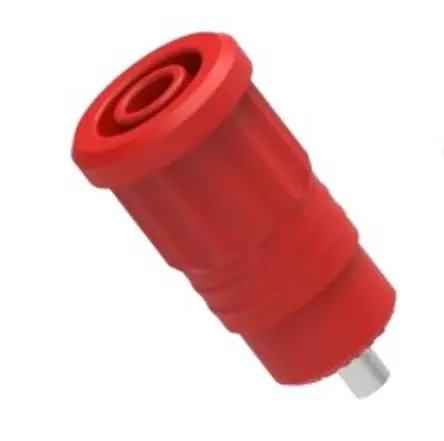 Produktfoto 1 von Electro PJP 4 mm Buchse Rot Buchse für Laborstecker, Kontakt Nickel, 1kV 25A Presssitz