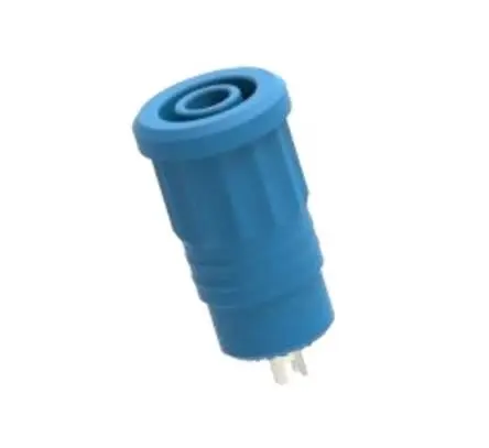 Produktfoto 1 von Electro PJP 4 mm Buchse Blau Buchse für Laborstecker, Kontakt Nickel, 1kV 25A Presssitz