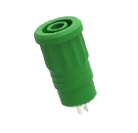 Produktfoto 1 von Electro PJP 4 mm Buchse Grün Buchse für Laborstecker, Kontakt Nickel, 1kV 25A Presssitz